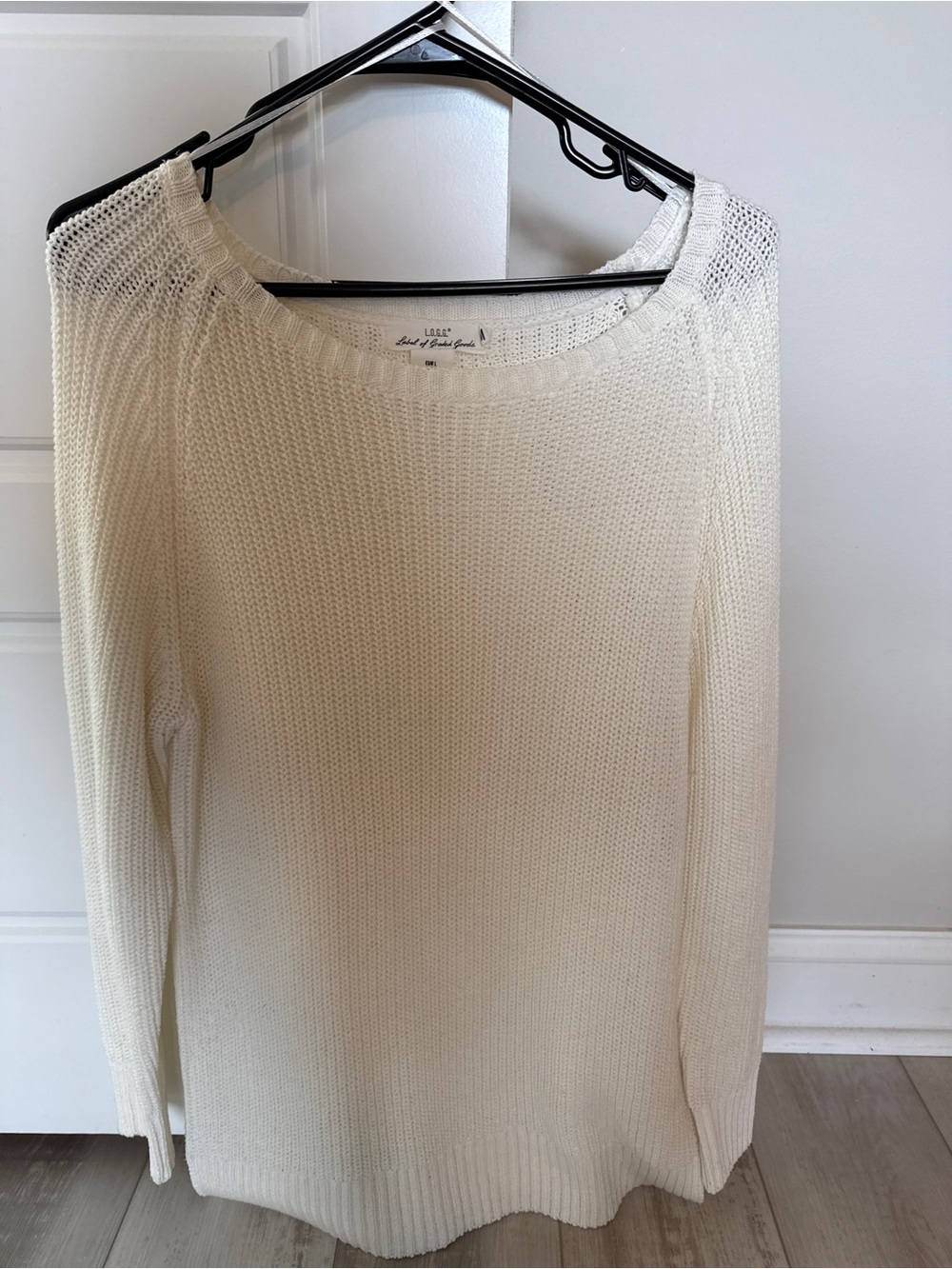 H&M Women's Cream Knit Sweater